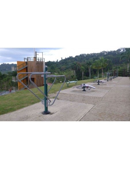 Circuito biosaludable: barras paralelas