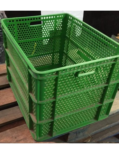 Caja apilable rejillada con fondo...