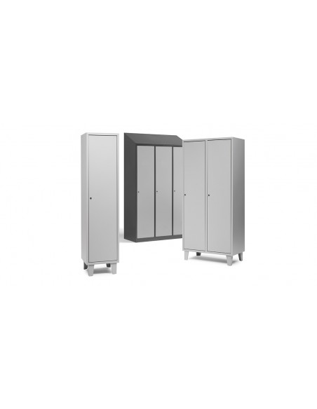 Armario ropero metálico 2 puertas enteras