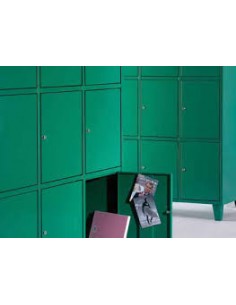 Armario ropero metálico 9 puertas