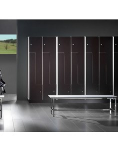 Armario ropero metálico 1 puerta división central