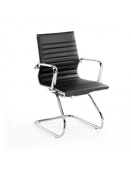 Sillón Grecia semipiel con patín