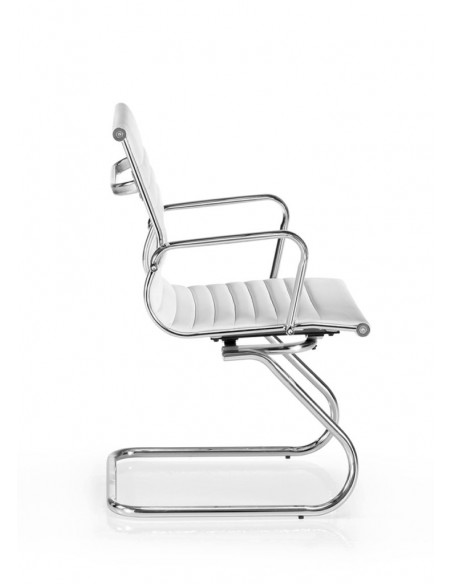 Sillón Grecia semipiel con patín