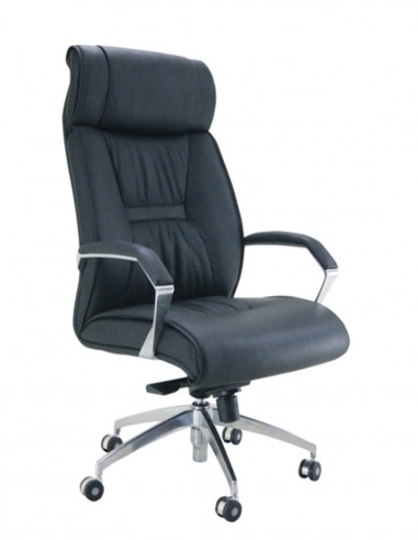 Sillón alta dirección tapizado piel...