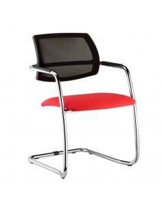 Silla con patín cromado...