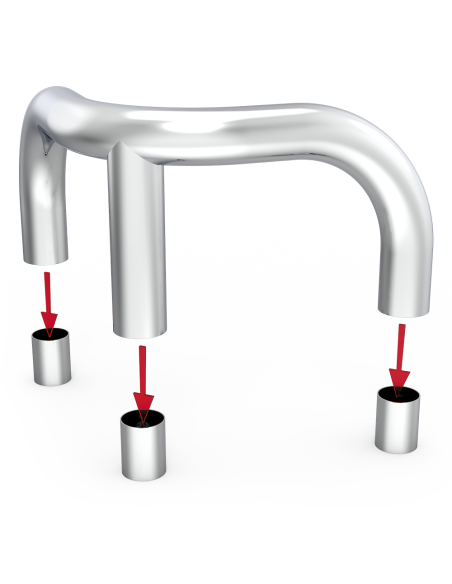 Protección de esquina en acero inoxidable