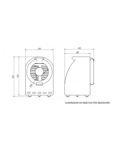Eliminador de insectos por absorción