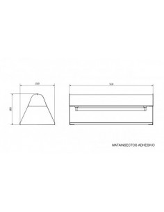 Exterminador de acero inoxidable mediante lámina adhesiva