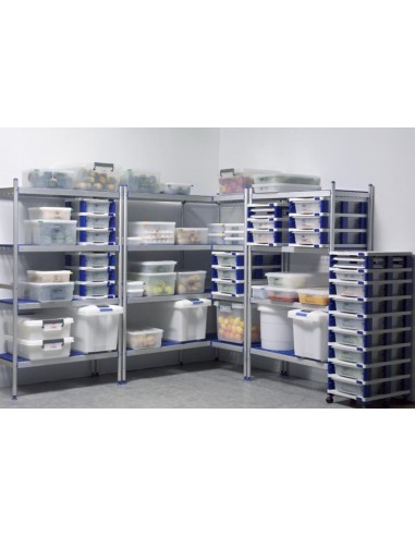 Estantería de aluminio con baldas de...