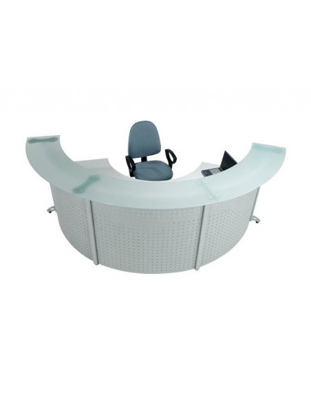 Mostrador metálico curvo modelo Ares