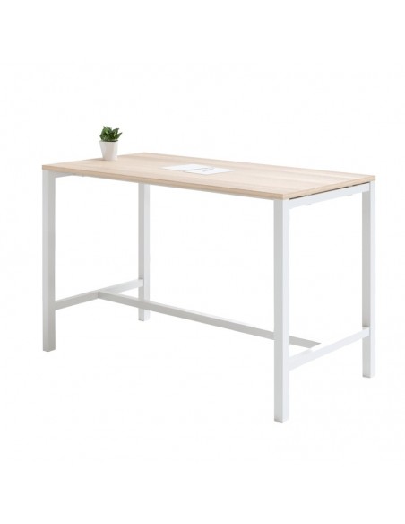 Mesa alta de madera para eventos y office