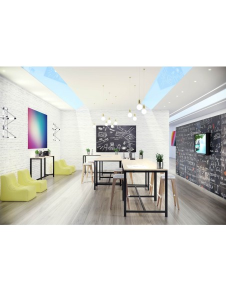 Mesa alta de madera para eventos y office