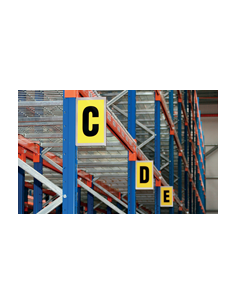 Banderola para señalización de estantería a doble cara