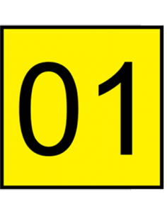 Placa de señalización para bastidor de estanterías