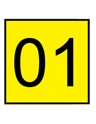 Placa de señalización para bastidor...