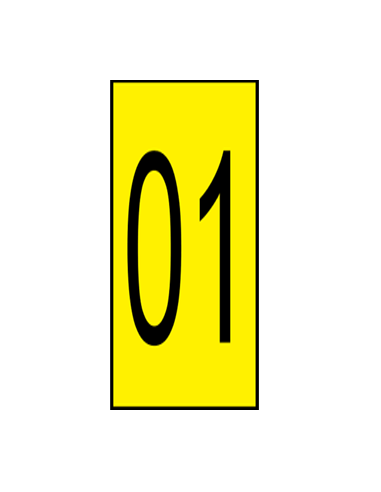 Placa de señalización para bastidor de estanterías