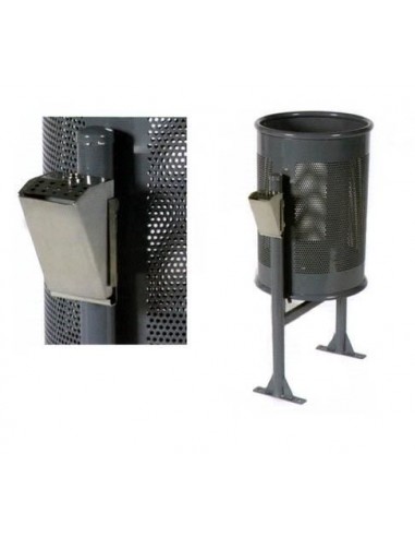 Cenicero adosado para exterior