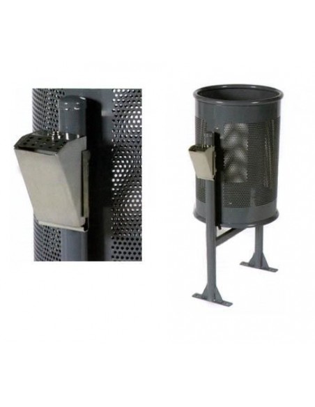 Cenicero adosado para exterior