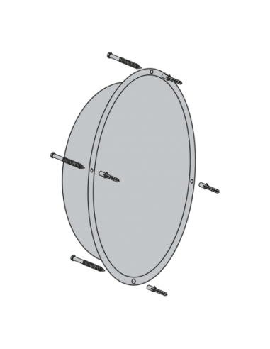 Espejo de seguridad semihemisférico a...