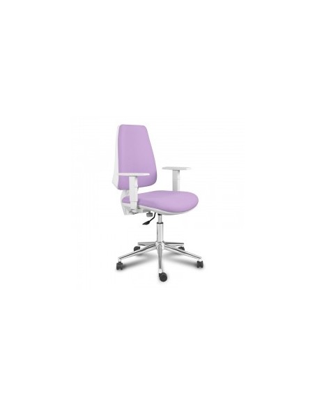Silla ergonómica con carcasa blanca modelo Dublín White