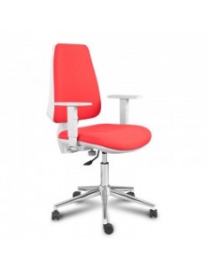 Silla ergonómica con carcasa blanca modelo Dublín White