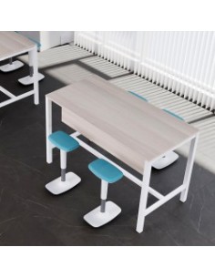 Mesa alta de madera para eventos y office