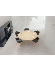 Mesa de reuniones redonda...