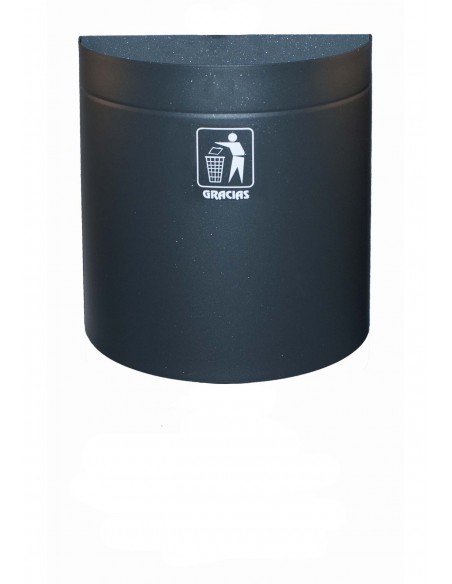 Papelera de exterior para colgar a pared