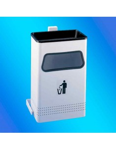 Papelera a pared con cenicero