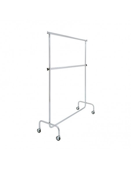 Perchero doble extensible con ruedas