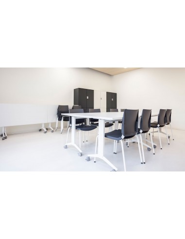 Mesa con ruedas plegable