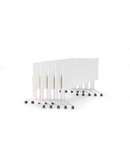 Mesa con ruedas plegable