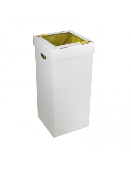 Papelera selectiva plegable de cartón Kraft