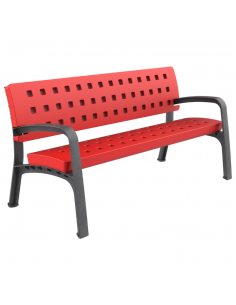 Banco de colores en polipropileno para exterior