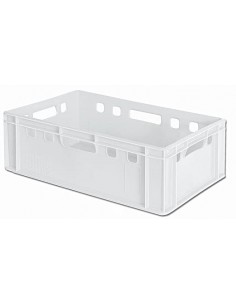 Caja de plástico apilable para carne