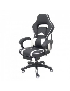 Sillón gaming blanco y...