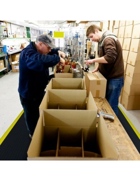 Alfombra ergonómica industrial para cargas ligeras