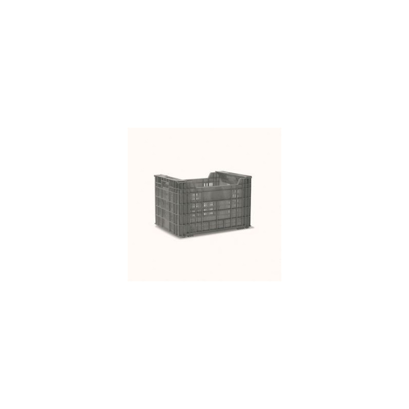 Caja apilable rejillada de 500x352x315 mm reforzada
