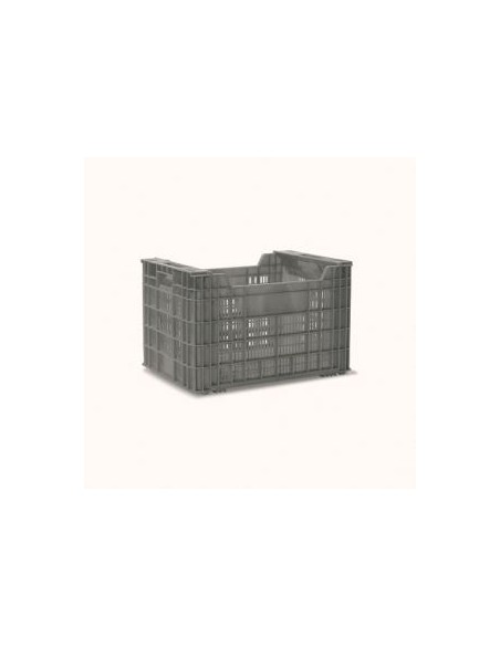 Caja apilable rejillada de 500x352x315 mm reforzada