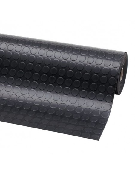 Pavimento aislante de caucho con circulos para suelo