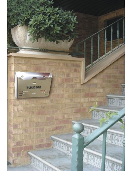 Cesta de publicidad de acero inoxidable