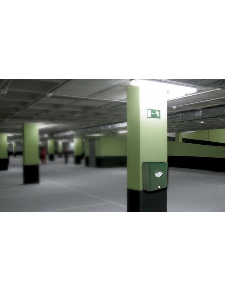 Papelera metálica a pared