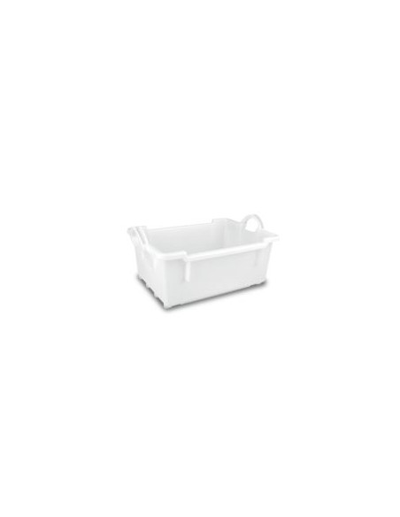 Cubeta apilable y encajable de 650 x 450 x 320 mm.