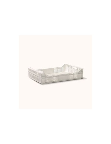 Caja apilable ranurada 500x327x108 mm.