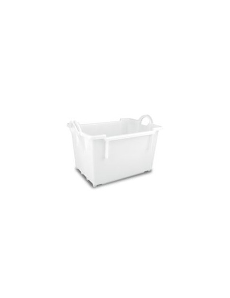 Cubeta apilable y encajable de 650 x 450 x 425 mm.