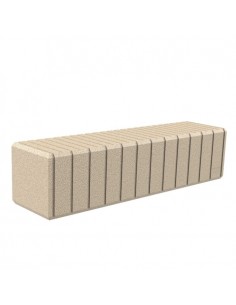 Banco de polietileno ecológico recto