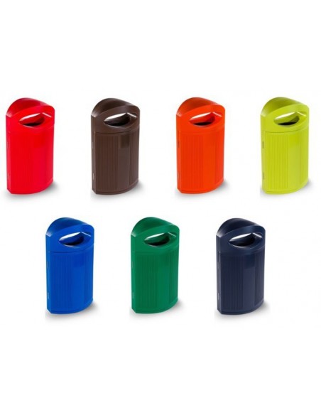 Papelera de plástico para exterior gran capacidad