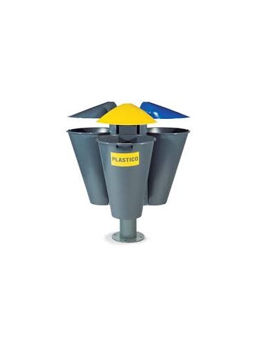 Papelera para pared en polietileno...