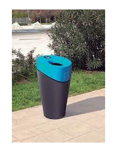 Papelera de polipropileno con tapa