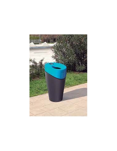 Papelera de polipropileno con tapa